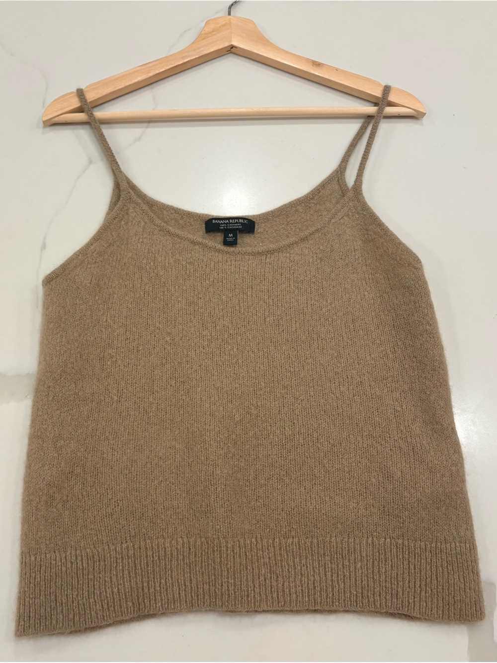 Banana Republic Women's Camel Knit 100% Cashmere Camisole Tank